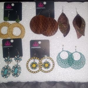 Paparazzi Earrings Collection - Turquoise, Yellow, Brown, Green